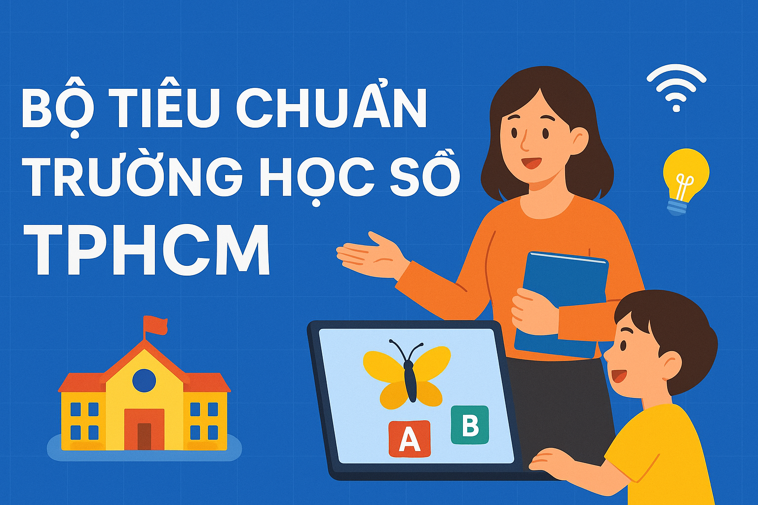 UBND TPHCM vừa ban hành Bộ Tiêu chuẩn công nhận Trường học số trên địa bàn thành phố.