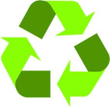 This symbol means that a product or package may be recycled.